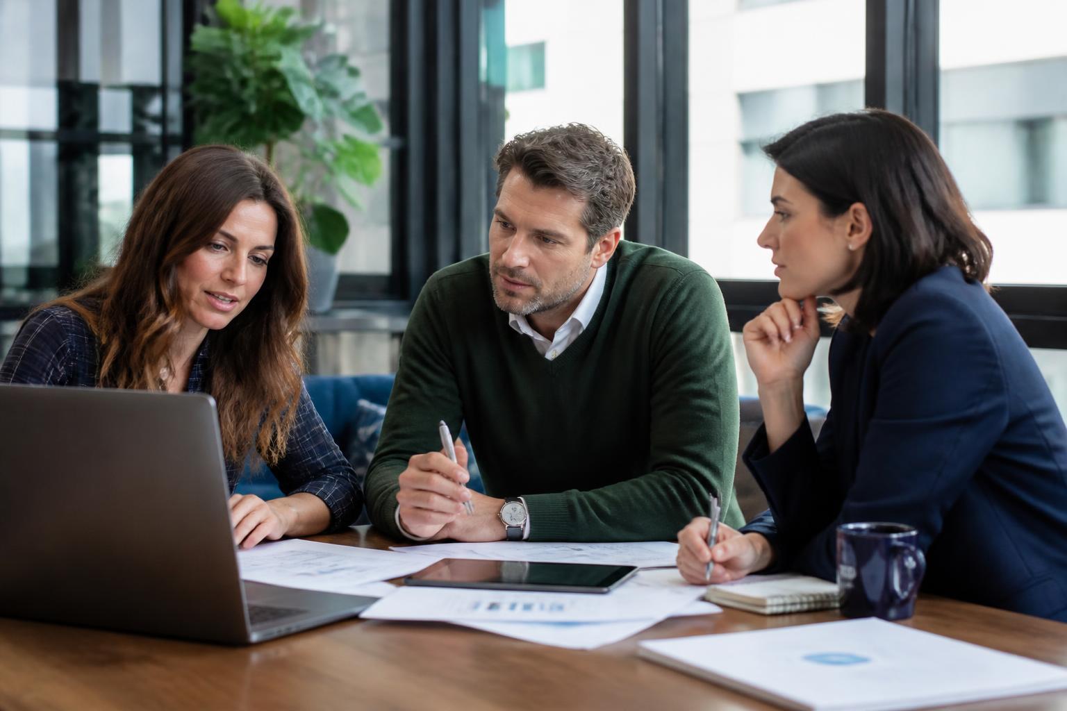 Consulenti al lavoro su un progetto di finanza agevolata